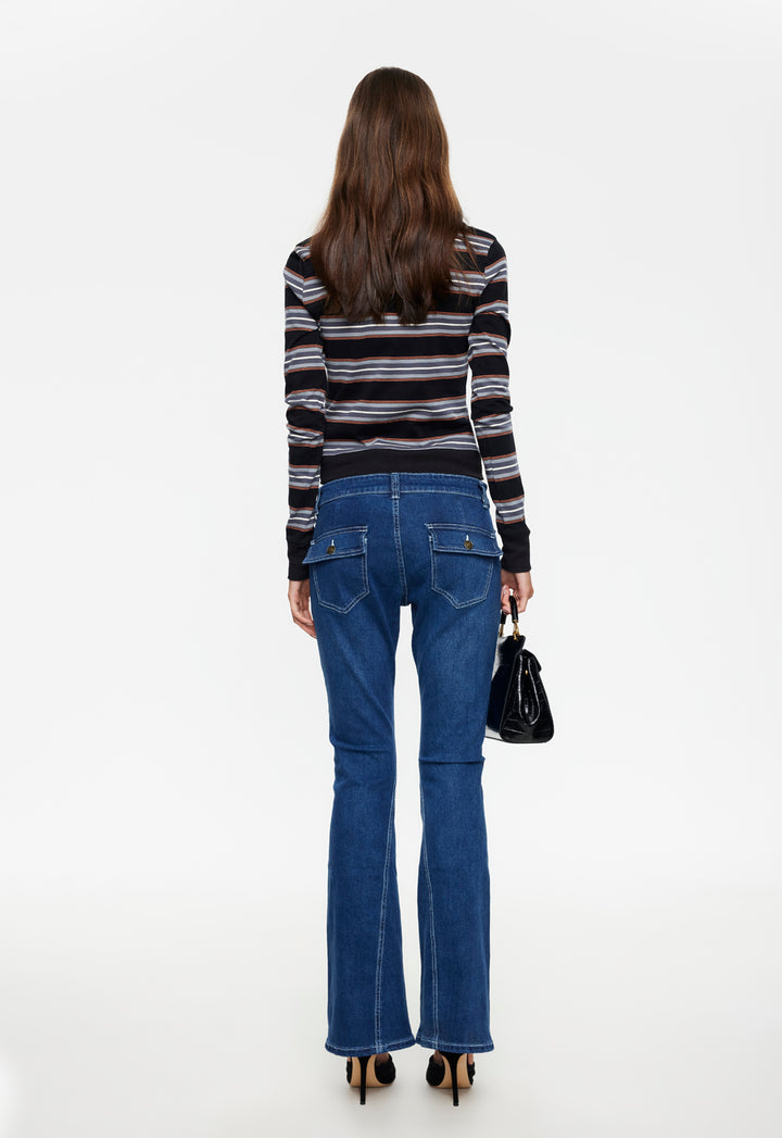 BADA BING JERSEY - NOIR STRIPE