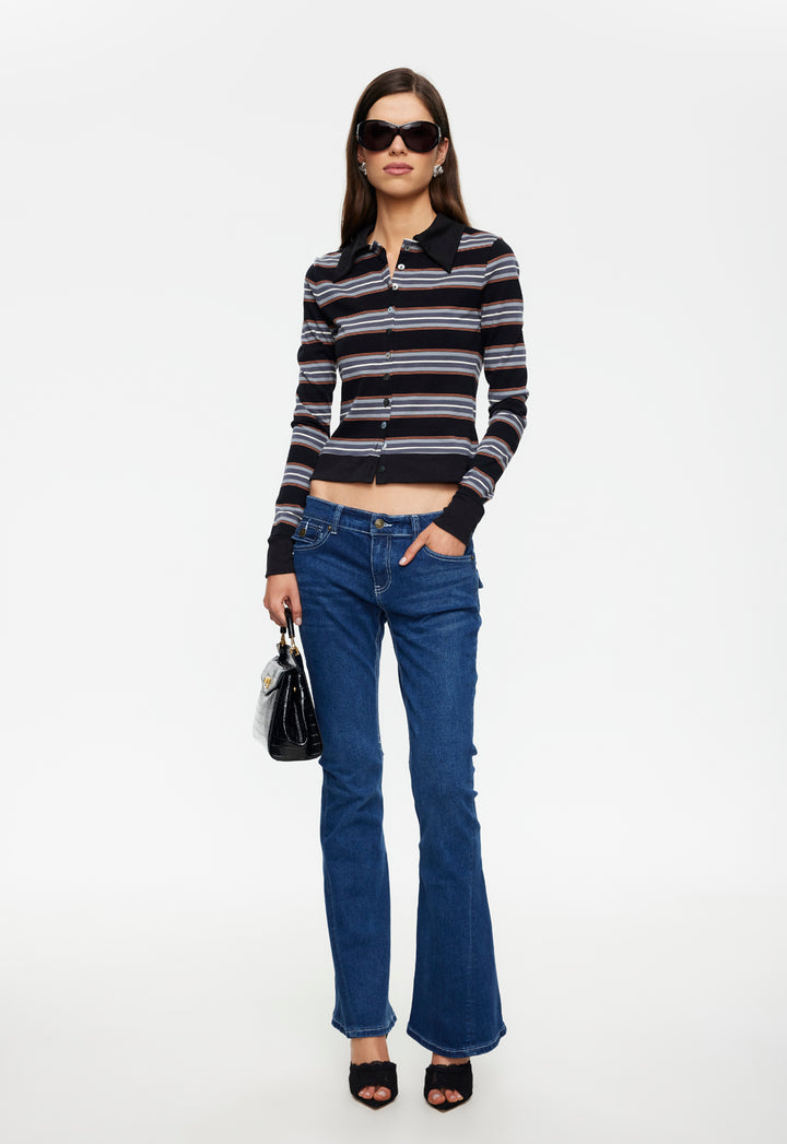 BADA BING JERSEY - NOIR STRIPE