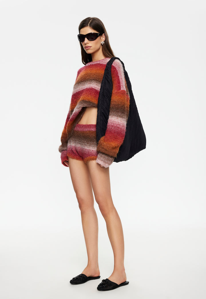 LOYALTY KNIT SHORT - WINE