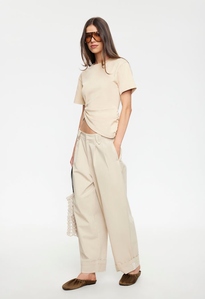 IN TRANSIT TEE - ALMOND