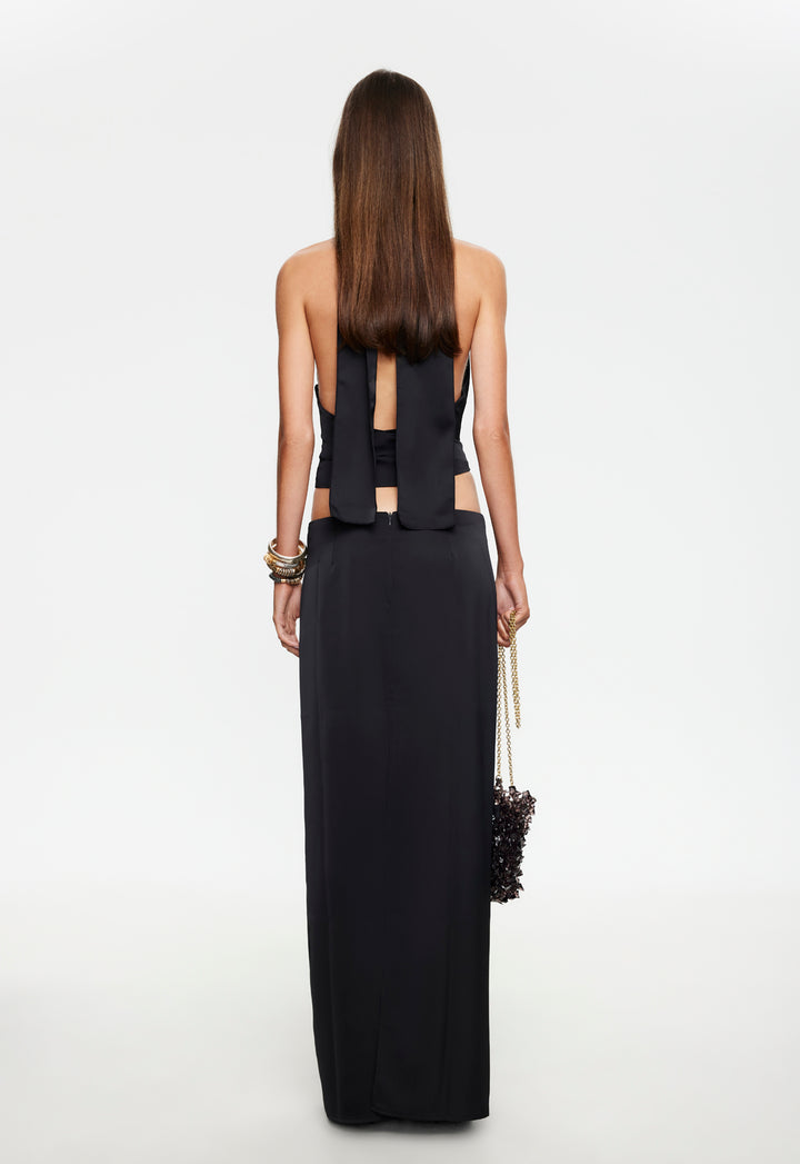 FRONT ROW HALTER - NOIR