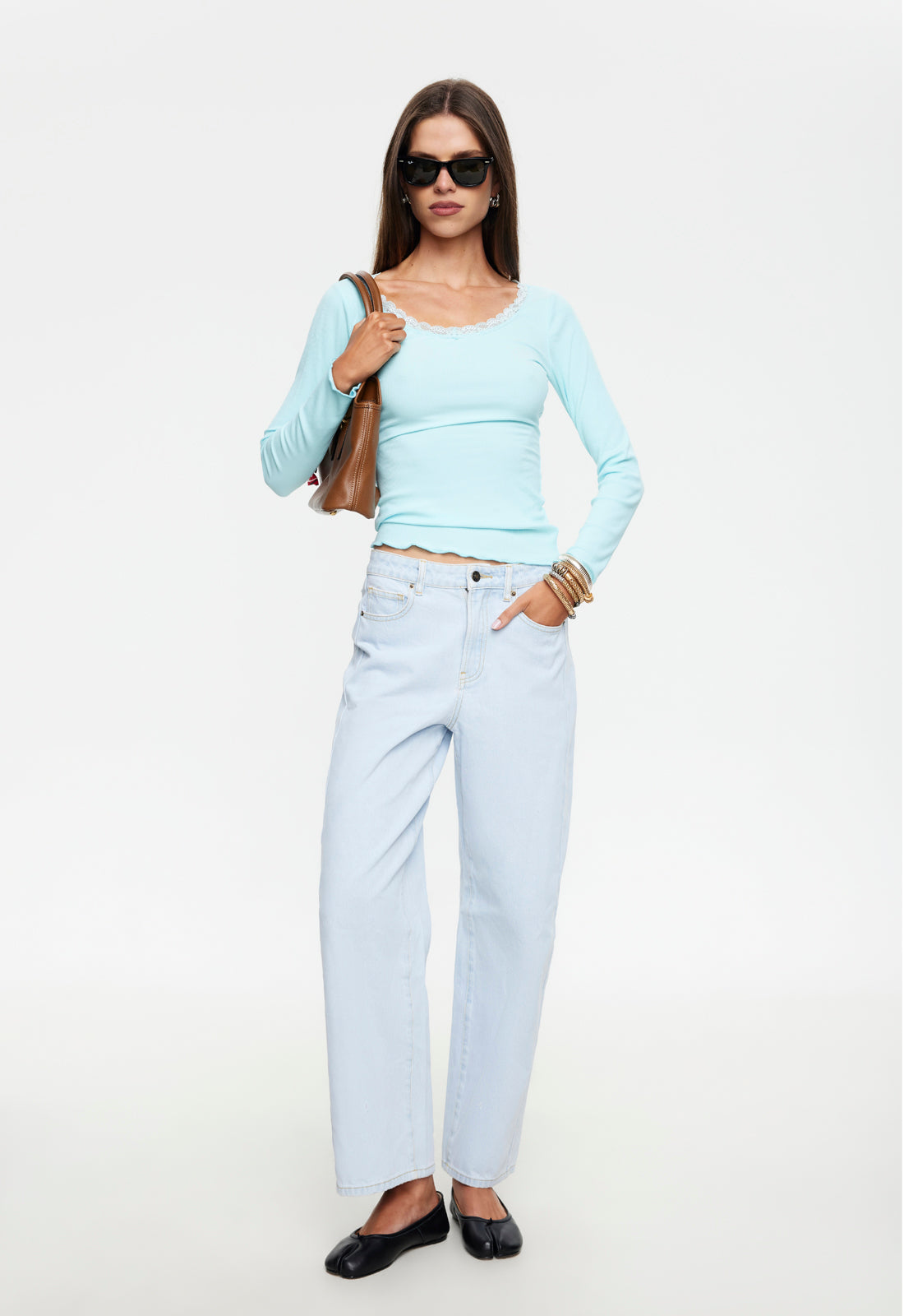 LITTLE J LONG SLEEVE - SKY BLUE