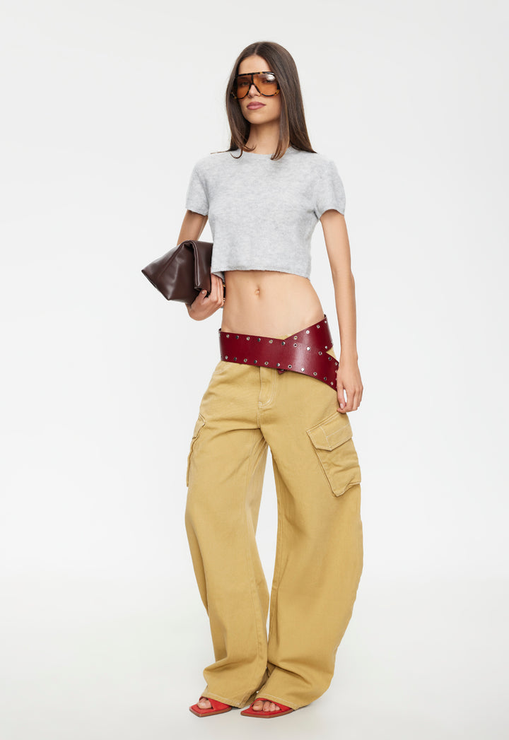 BELVEDERE KNIT TOP - DOVE