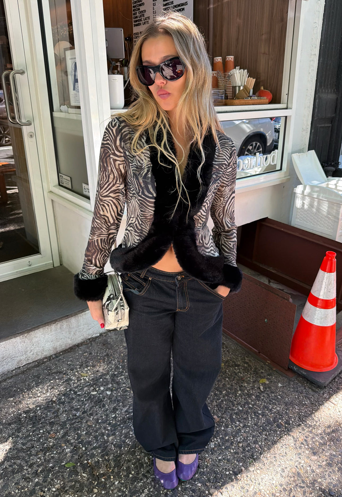 DYNASTY JACKET - NERO ZEBRA