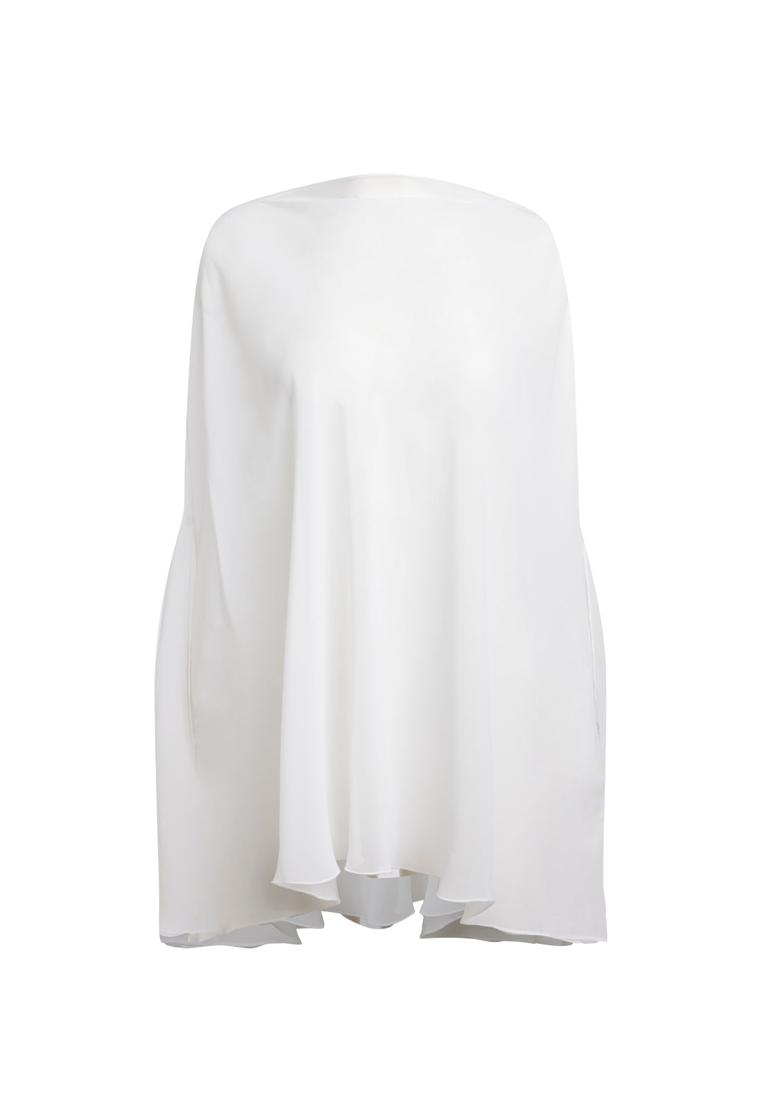 AURA PONCHO - PORCELAIN