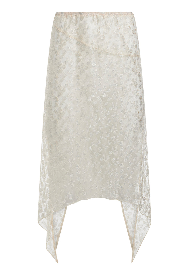 TROPHY MIDI SKIRT - GOLD
