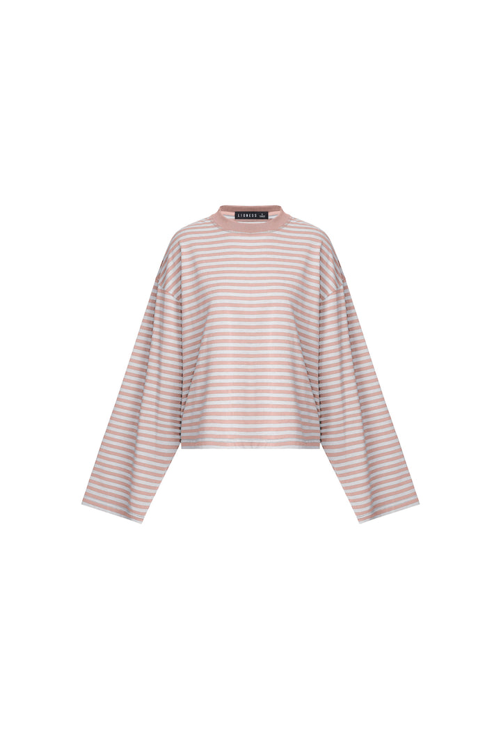 BLOOM LONG SLEEVE - MUTED PASTELS STRIPE