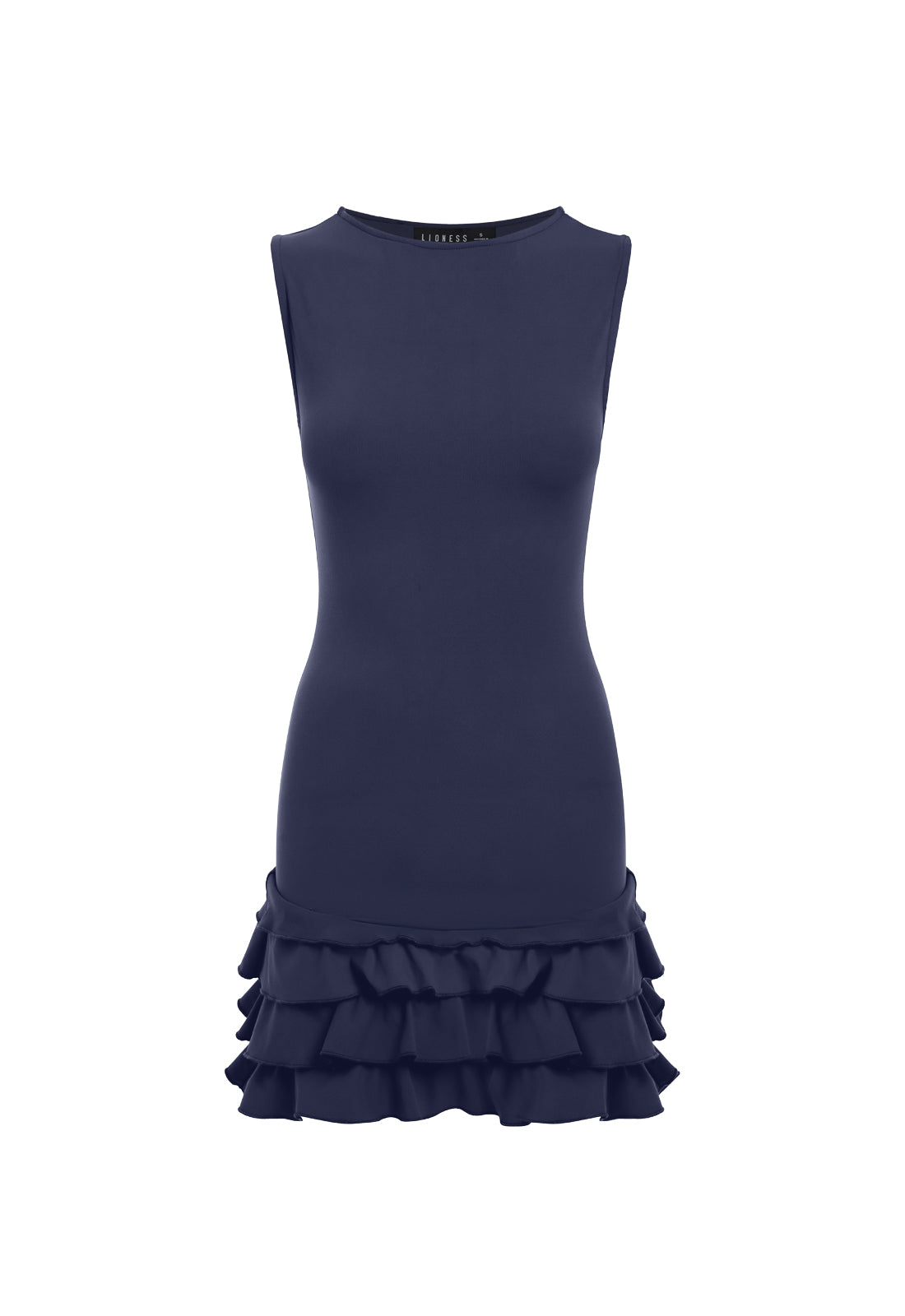 BISOUS RUFFLE DRESS - MINERAL