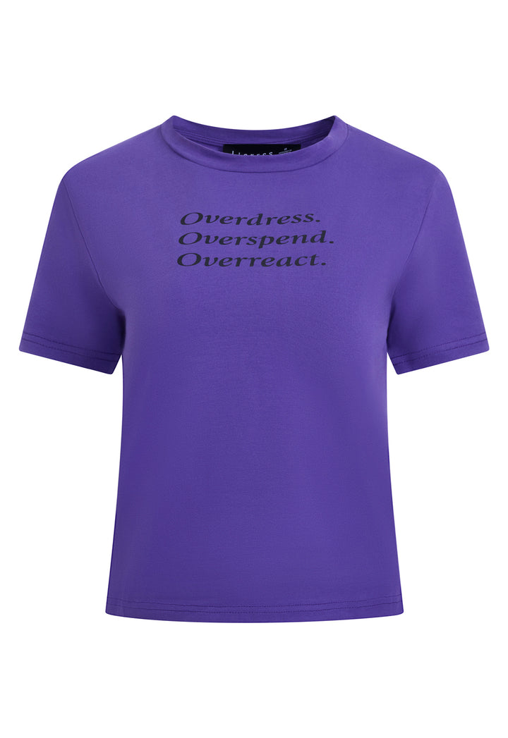 OVERDRESSED TEE - GRAPE