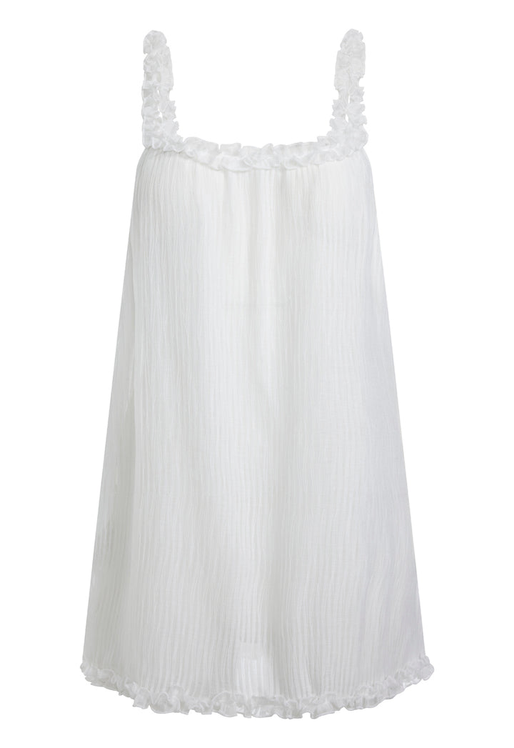 LOVE LETTERS MINI DRESS - VANILLA