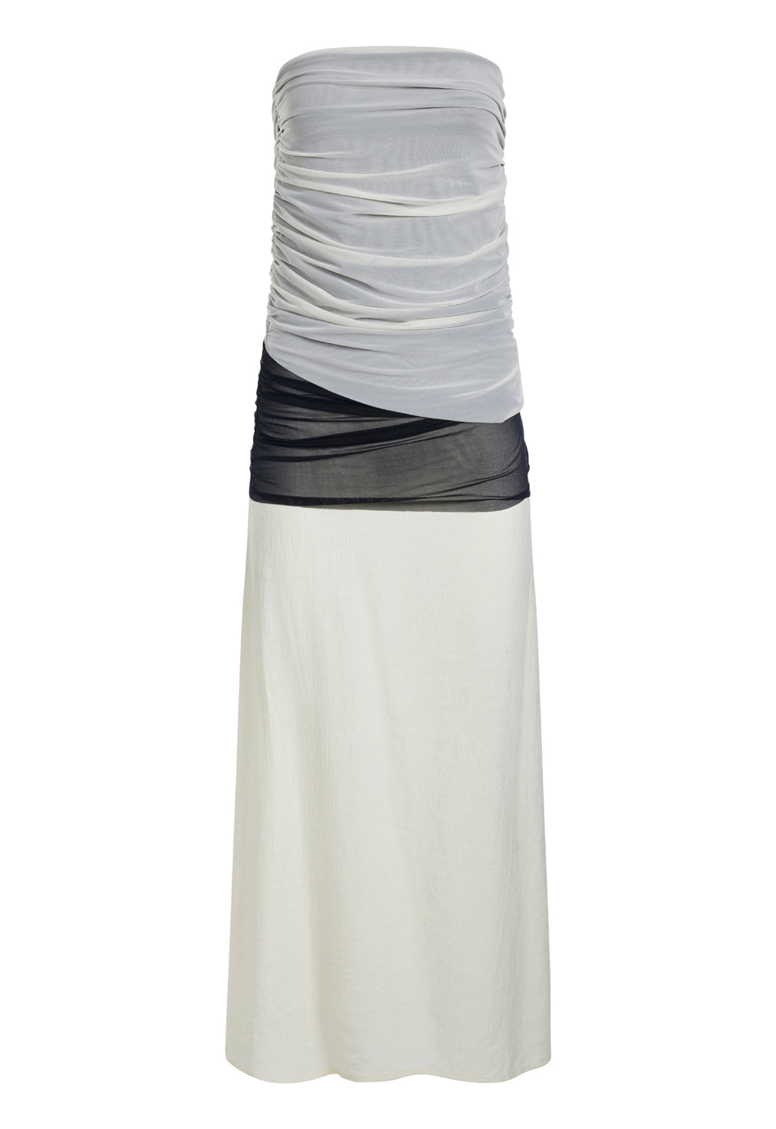 TABLOID MAXI DRESS - CREAM