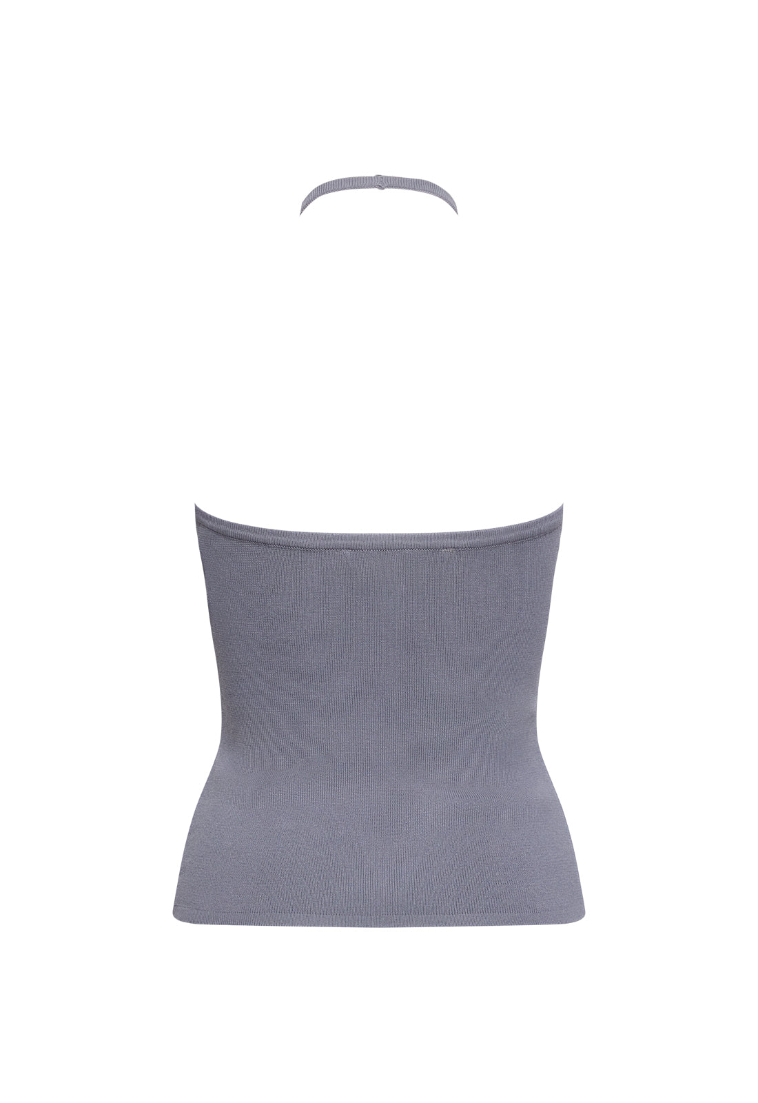 BRAT HALTER TOP - SLATE