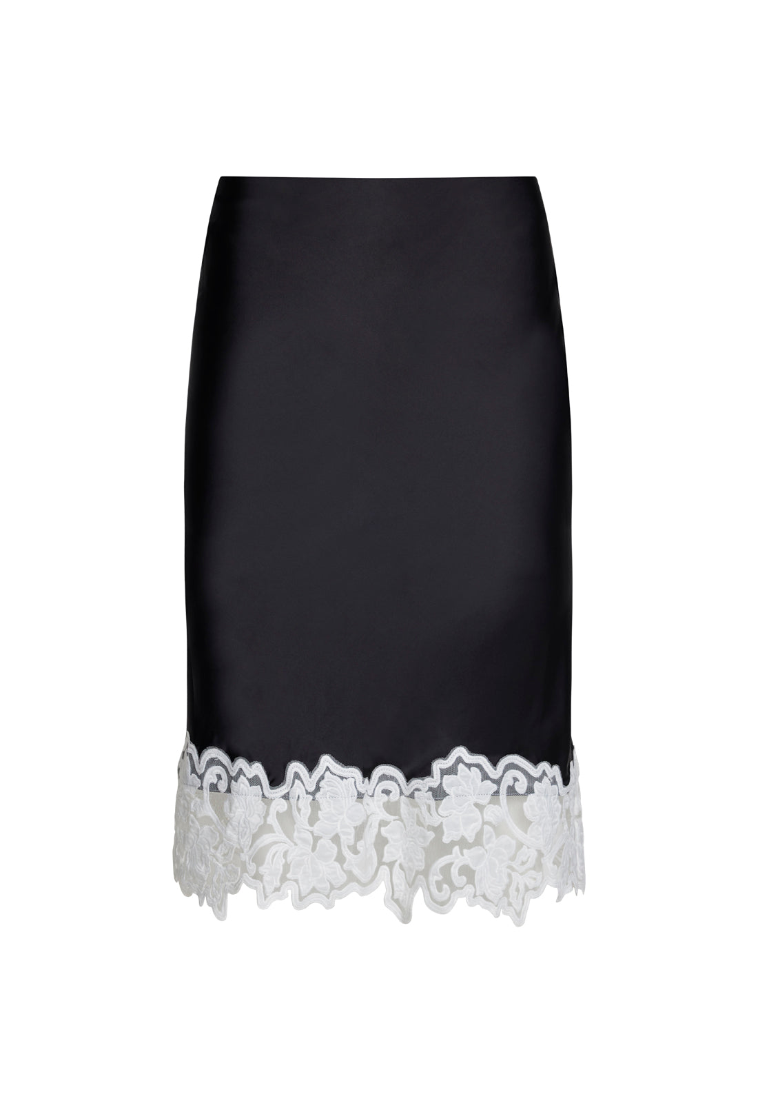 ANCHORED MIDI SKIRT - NOIR