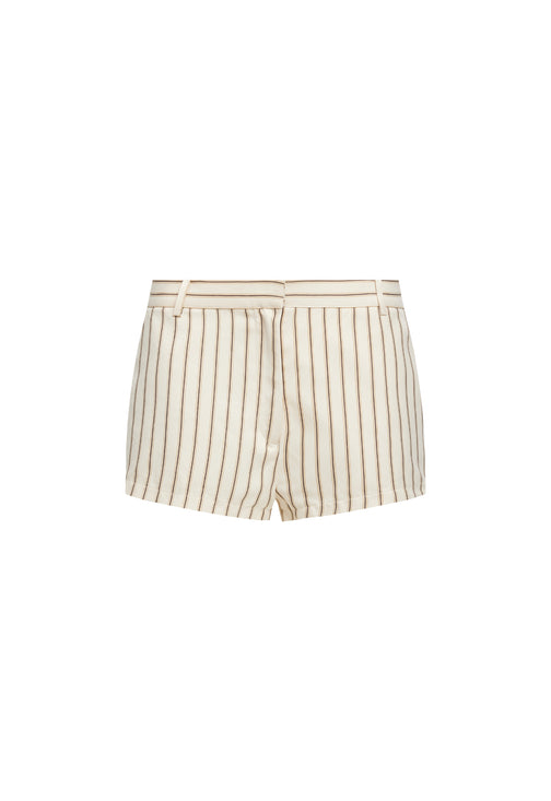 LEO SHORT - CREAM STRIPE