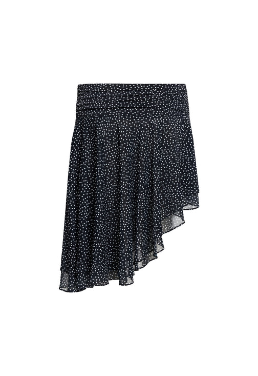 LEGACY MIDI SKIRT - ONYX POLKA