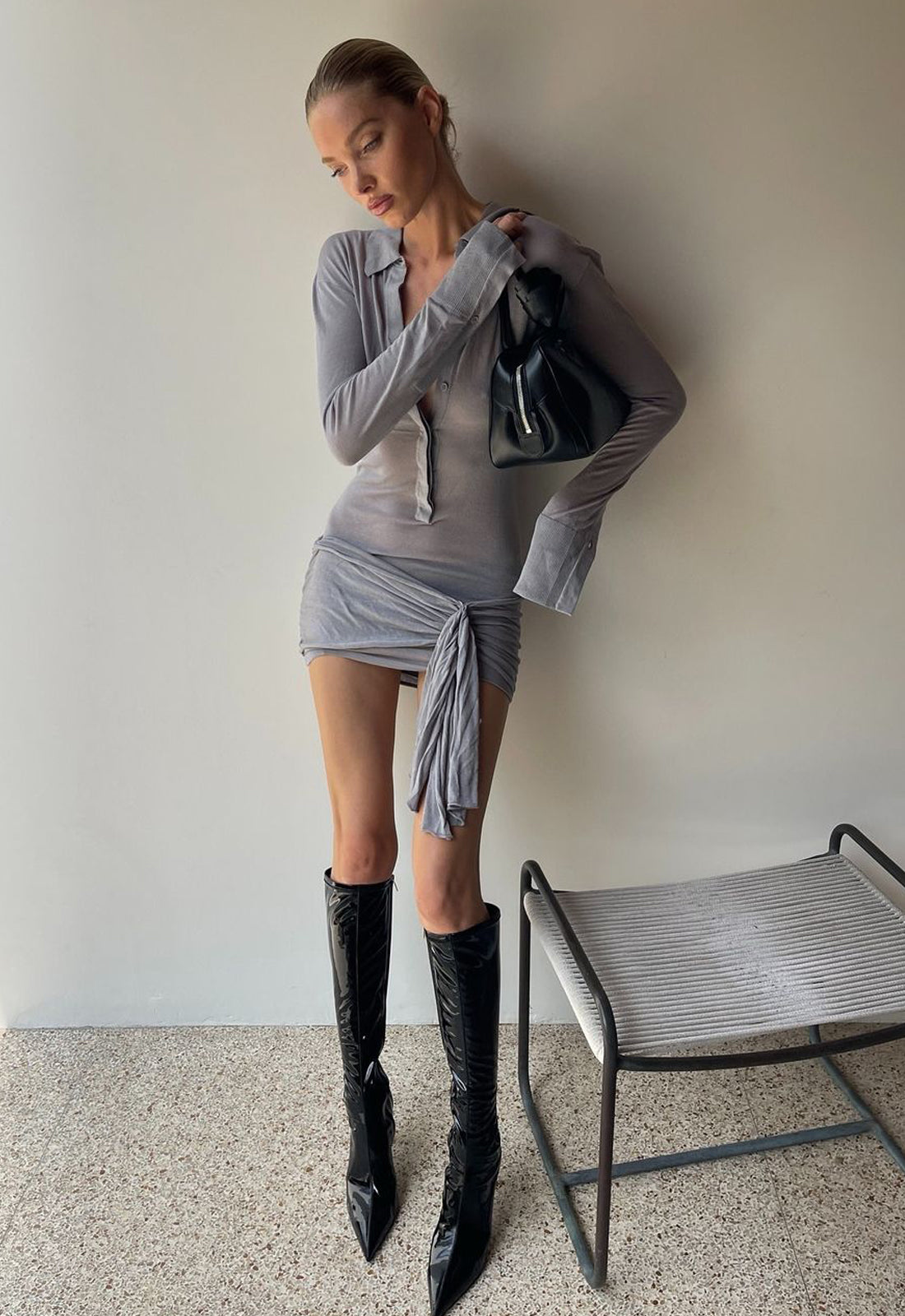 SOHO MINI DRESS - GREY