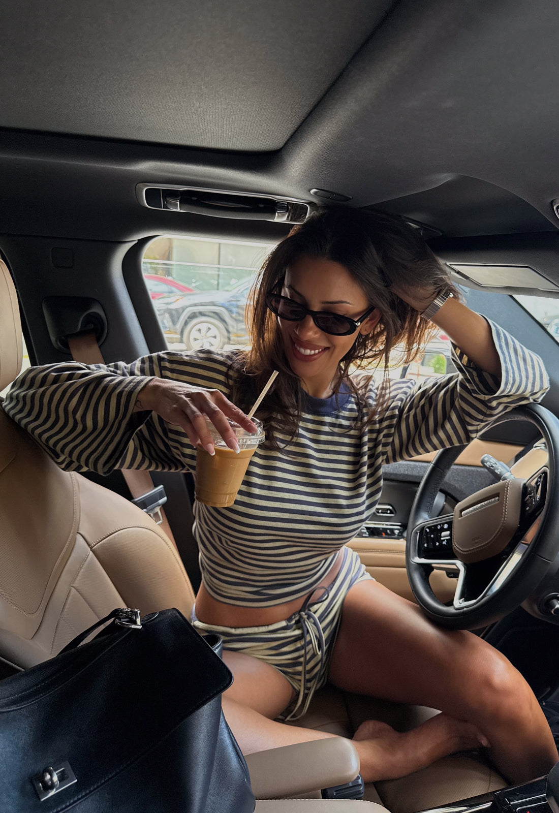 KOURT BLOOMERS - BEIGE STRIPE