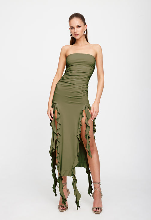RENDEZVOUS STRAPLESS DRESS – LIONESS FASHION