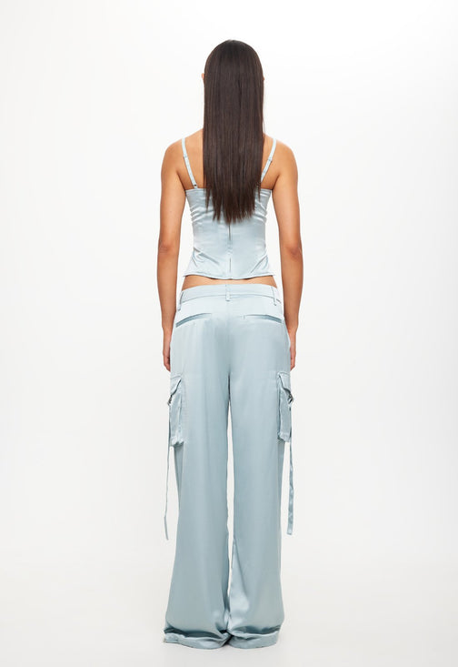 BUTTERFLY CARGO PANT - PALE BLUE